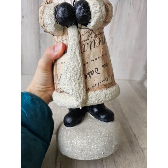 Shabby chic Santa tree glitter unique large Xmas decor 17" Tinsel tree - Picture 8 of 9